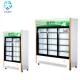 Supermarket Upright Glass Door Display Freezer 768L R134A