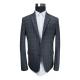 Moden Mens Casual Blazer Jacket Slim Fit Tailored Dark Grey Check Breathable