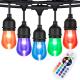 Waterproof Heavy Duty Outdoor RGB LED String lights Connectable Festoon for Party Garden Christmas Holiday Garland Cafe