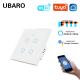 Tuya Smart Home Light Switch Smart WIFI Panel Glass 4 Gang Work With Google Assistant Amazon Alexa Yandex Alice Voice