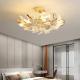 JYLIGHTING Warm And Romantic Pastoral Style Living Room Bedroom Ginkgo Leaf Chandelier Creative Fashion Clothing Store Studio Decorative LED Ceiling Light