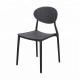 Fancy Plastic Outdoor Dining Chairs Comfortable With Wide Sitting Surface