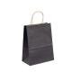 Custom Printed Matt Black Kraft Paper Bags Eco Friendly Handle Paper Bags