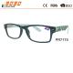 Fashionable reading glasses,power range +1.0 to +4.00,made of plastic