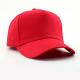 Woven Label Advertising Baseball Caps , 80g Lightweight red Sports Cap