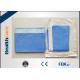 Soft Blue Spunlance Disposable Surgical Drapes Side With Tape 150X195 Cm