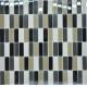 Factory direct rectangle black blend glass mosaic for sales