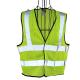 Class 1 Class 2 Construction High Visibility Vest With Pockets Traffic Bike Hi Vis Vest Belt Gray Yellow