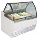 Vertical Fast Cooling Ice Cream Showcase Freezer 10*1/3 Pan