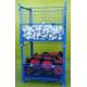 collapsible heavy-duty rigid mesh box wire cage metal bin storage container