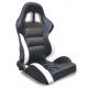 Black and white Sport Racing Seats with harness / classic sports car seats