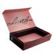 FSC Collapsible Rigid Box Pink Packaging Gift Box With Magnetic Close