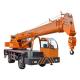 Hydraulic Straight Arm 12t Crane Truck With Homemade Chassis WEICHAI Engine