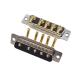High Power 5W5 Male Right Angle DIP Full Gold Plated Connector