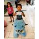 Hansel shopping mall kids and adult battery operated motorized plush riding animals