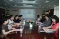 President Hu Jun Receiving Guests from Tai Wan Chi Nan University