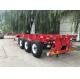 Tri Axle 40ft 45ft Skeleton Semi Trailer For Cold Chain Transportation