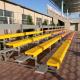 Aluminum Outdoor Metal Bleachers With Double Pedal And Seats