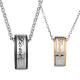 New Fashion Tagor Jewelry 316L Stainless Steel couple Pendant Necklace TYGN223