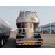 Aluminium alloy flour transporter flour tanker wheat flour trailer for sale