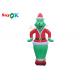 Green Hair Clown Inflatable Cartoon Characters For Advertising Double Sewing