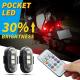 RGB Color LED Car Interior Atmosphere LightsMicro USB IP67 Wireless remote control airplane lights motorcycle tail light