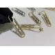 brand jewelry earrings L Dangling 18k White Gold Diamond  Earrings Custom Made AU750 Gold 18kt Rose Gold Boucles d’