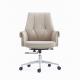Ergonomic PU Genuine Leather Office Swivel Chair Upholstery Armrest