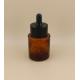Delicate Design Brown Small Glass Dropper Bottle for Face Essence