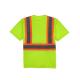 Reflective Breathable High Visibility Shirts Work Short Sleeves Quick Dry Microfiber Sweat Absorbent