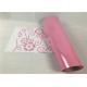 Pink Washable PVC Heat Transfer Film , 50cm*25m Hot Stamping Foil Rolls