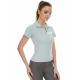 Classic Grey Horse Riding Tops Sweat Ladies Zip Up Short Sleeve Equestrian Base Layer
