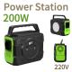 Outdoor Home 200W Portable Solar Generator with Battery Capacity Rechargeable Battery