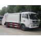 Used Diesel Trucks 8 Meters Long 10m³ Loading Capacity Dongfeng Refuse Compactor RHD