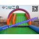 Outdoor Sport Game Zorb Ramp / Roller Ball Inflatable Steep Hill With Pool