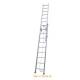 Silver Aluminum Step Ladder Hot Aluminum Sliding Double Ladder