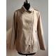 Ladies Melton  Jacket / Women'S Zipper Jacket / Beige Color Metal Zipper