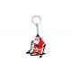 Cartoon Embossed Soft PVC Keyring For Advertising Normal Size 50mm