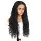 100% Human Hair Full HD Lace Bob Wigs Water Wave for Brazilian Hair in Dark Brown