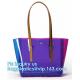 Leisure PVC Purple Handbag For Ladies, Promotional Handbags, Summer Beach Bag PVC Clear Transparent Handbag Women Should