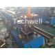 GCr15 Steel Sheet C Section Cold Roll Former With Hydraulic Cutting & Punching , PLC Control