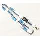 White dye sublimated lanyards Metal Hook Plastic Safety Buckle Safety Breakaway