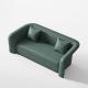 HD Sponge Hotel Lobby Furniture Luxury Sofa Sets With Green Leather