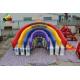 Rainbow Inflatable Slide Park Kids Amusement Park For Advertising / Event