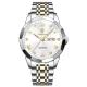 Silvery Quartz Wristwatch - Water Resistance 3ATM Time Display Function Available