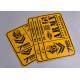 Print yellow and black color outdoor UV resistant army tactical series advertising stickers decals custom