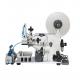 Flat Surface Packaging Labeling Machine Semi Automatic For Bottle Lids