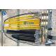 Black Yellow Komatsu Excavator Breaker Parts Hyd Hose Pipe Long Using Life