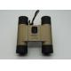 Portable Champagne Roof Prism Binoculars 10x25 Dual Focus Better Viewing For Concert