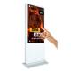 43 inch floor stand infared touch screen kiosk all in one pc pedestal display signage